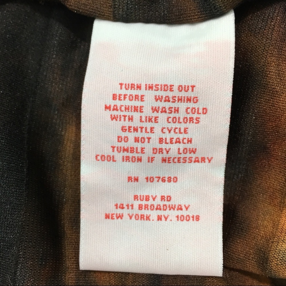 Ruby Rd. Tank Top Ruffled Leopard Print Large - Picture 6 of 8